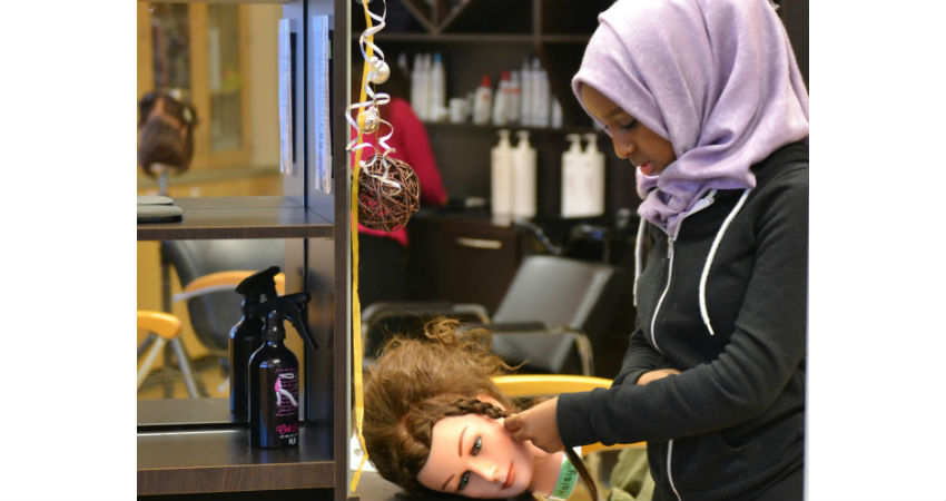 Hairstyling Taught in a Professional Facility