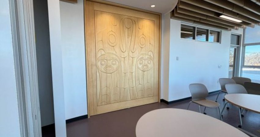 Wood Carved Library Doors